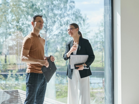 Man Meeting Real Estate Agent